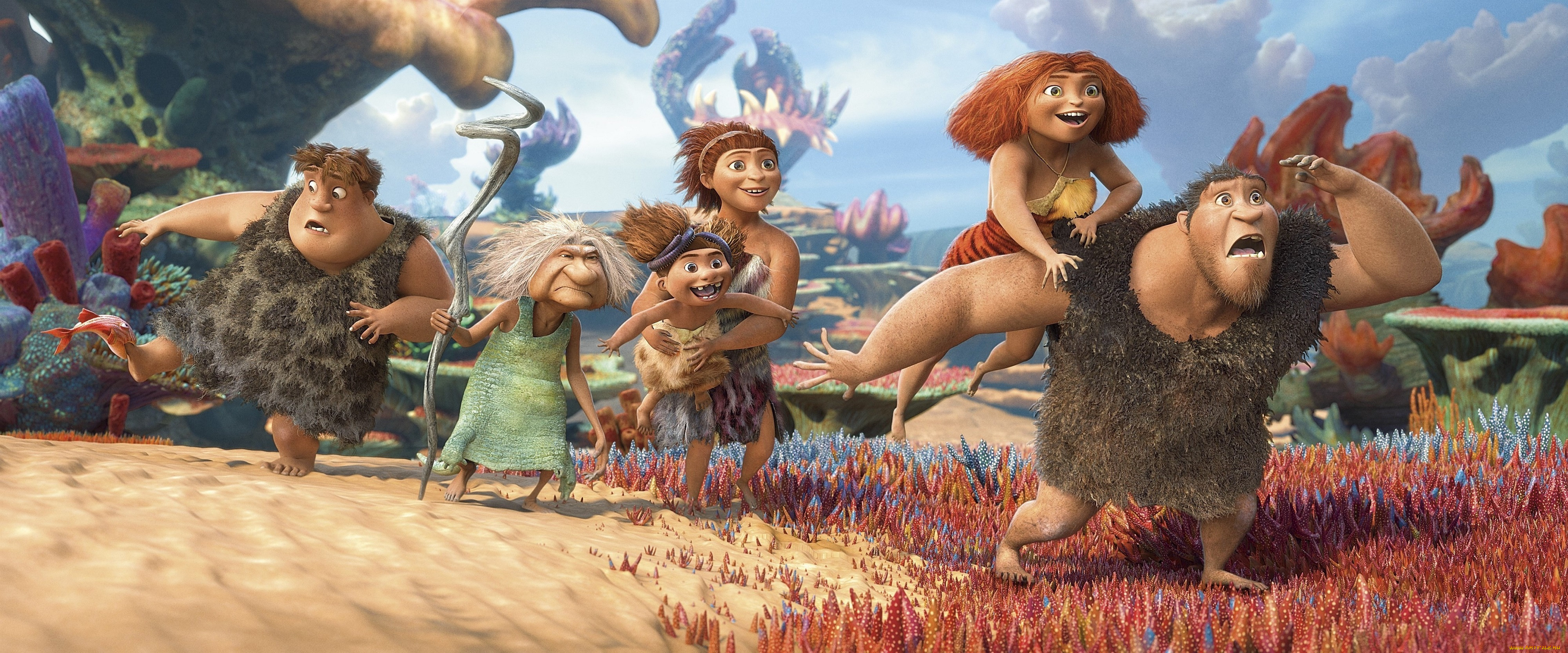 , the croods, caveman, family, the, croods, 2, vegetation